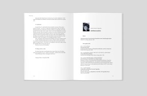 doppelinnenseite, linke seite fließtext, rechte seite biografie und SW-foto von daniela hammer-tugendhat