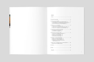 doppelinnenseite – rechts: Inhaltsverzeichnis