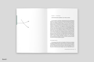 doppelinnenseite: links illustration von vorderseite geht weiter, rechts: textseite, beginn des beitrags