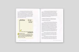 Doppelinnenseite – Textseiten und Grafik Koordinatensystem zur Beurteilung