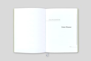 doppelinnenseite – beginn der geschichte, autor:innenname in versalien, titel in serifenschrift bold