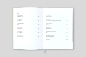 doppelinnenseite – inhaltsverzeichnis