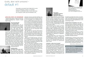 Rezension zur Konferenz »Default #1 – Tagung für Grafik und Kommunikation« im MAK 2007 von Michael Karner in der Graphischen Revue