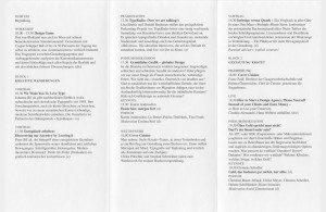 Programm der Konferenz »Default #1 – Tagung für Grafik und Kommunikation« im MAK 2007