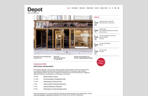 Depot Website Startseite