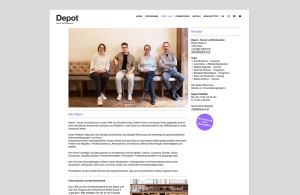 Depot Website »Über uns«