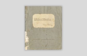 Cover für das Gartenbau- und Obstverwertungsheft meiner Großmutter 1919 in Kurrentschrift verfasst