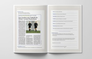 Unterrichtsbehelf »Lesezeit – Zeitungszeit« von mischa – Medien in Schule und Ausbildung, Artikel Fußball