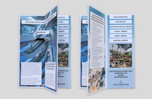 Pop up-Folder für die Centerprise Group – Gastro-, Shop-, Event- und Projektbörse, Innenseiten deutsch