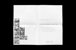 green-line Folder aufgefaltet Rückseite Auflistung von SW-Fotos des anthropologischen Labors des Commitees on Missing Persons