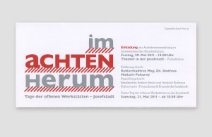 Foldercover für »im achten herum« – Tag der offenen Werkstätten in der Josefstadt