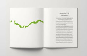 doppelinnenseite, linke seite grafik der green line, rechte seite einleitungstext