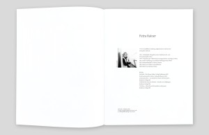 kataloginnenseiten »different eyes #1« biografie von petra rainer
