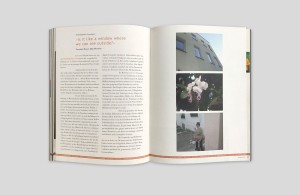 Katalog „Kunst & Soziale Praxis – work in progress“, Innenseiten mit Projektbeschreibung und Fotos