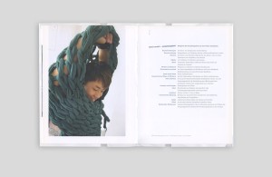 Katalog für das Projekt »textil:mobil«, Innenseiten Text Beispiele der Projektangebote, Farbfoto