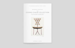 cover des katalogs „Bernard Rudofsky – The Cookie Chair Collection“, zentrierter Satz, Farbabbildung
