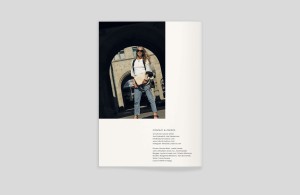 lookbook cover rückseite, katalog natural nuance, oben links bild, unten rechts impressum