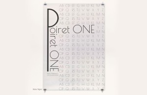 Type-specimen-plakat von Nora Topar zur schrift Poiret one von denis masharov