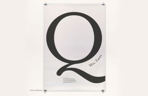 Type-specimen-plakat von marlo pillwein zur schrift mrs. eaves von zuzana licko