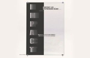 Type-specimen-plakat von alena stöckl zur schrift impact von geoffrey lee und stephenso blake