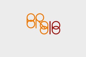 Konstruktion für den Logoentwurf für das BRG 16 aus gleich großen Kreisen aufgebaut in orange und rot