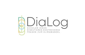 Logoentwurf für das Projekt »DiaLog – Schüler·innen diskutieren kontroverse Fragen zum Klimawandel«