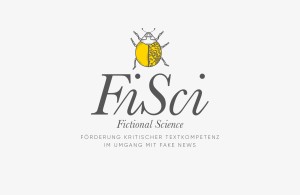 Logoentwurf gesamt für das Projekt »Fictional Science – Förderung kritischer Textkompetenz im Umgang mit Fake News«