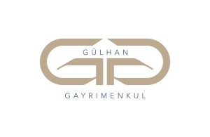 Logo für Gülhan Gayrimenkul (Immobilienvermittlung/-verwaltung/-makler) gold mit blau