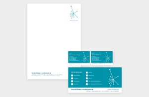 Logodesign für die Immobilienverwaltung Merstallinger & Wachsmann in Wien – Briefpapier, Visitenkarten, Grußkarte