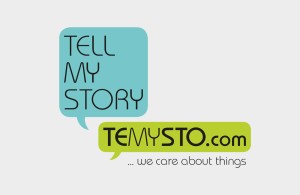 Logo für die geplante Website Temysto, kurz für »Tell my story« – eine Plattform für Unikate mit Geschichten.