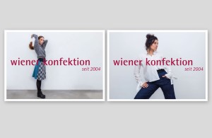 Flyer für das Label »wiener konfektion« der Modedesignerin Maria Fürnkranz-Fielhauer